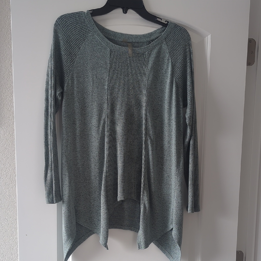 Heathered Sage Long Sleeve Sweater